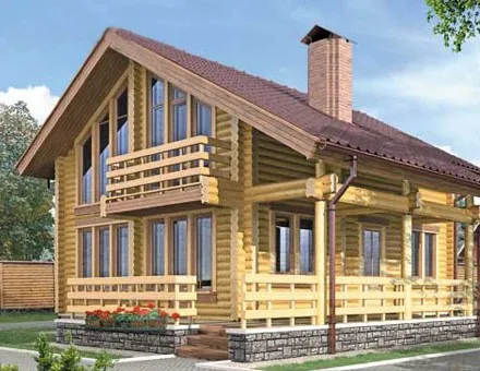Загородный деревянный дом 98 м² — фотография построенного объекта
