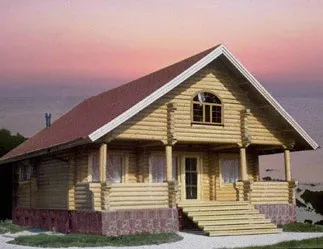 Бревенчатый дом 105 м² — фотография построенного объекта
